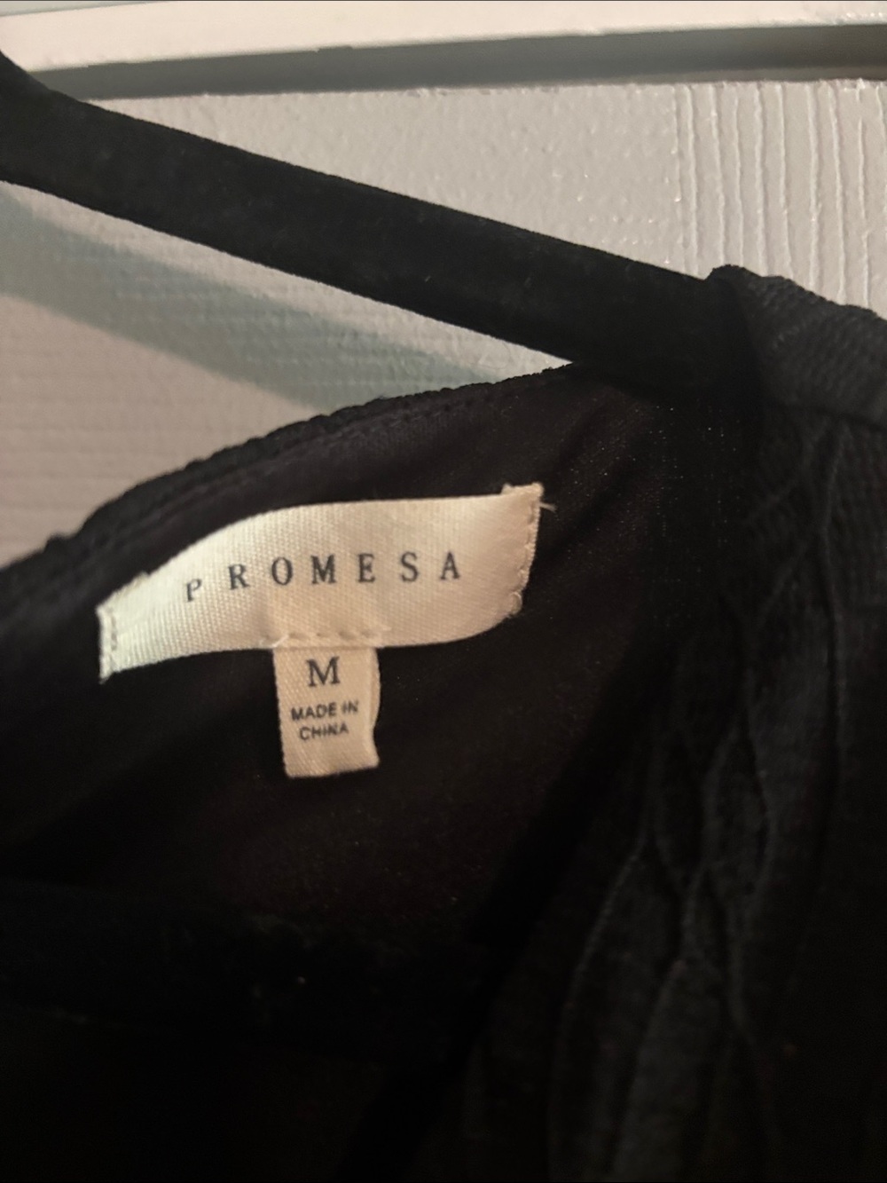 Promesa Black Long-Sleeve V-Neck Romper - Picture 2 of 5